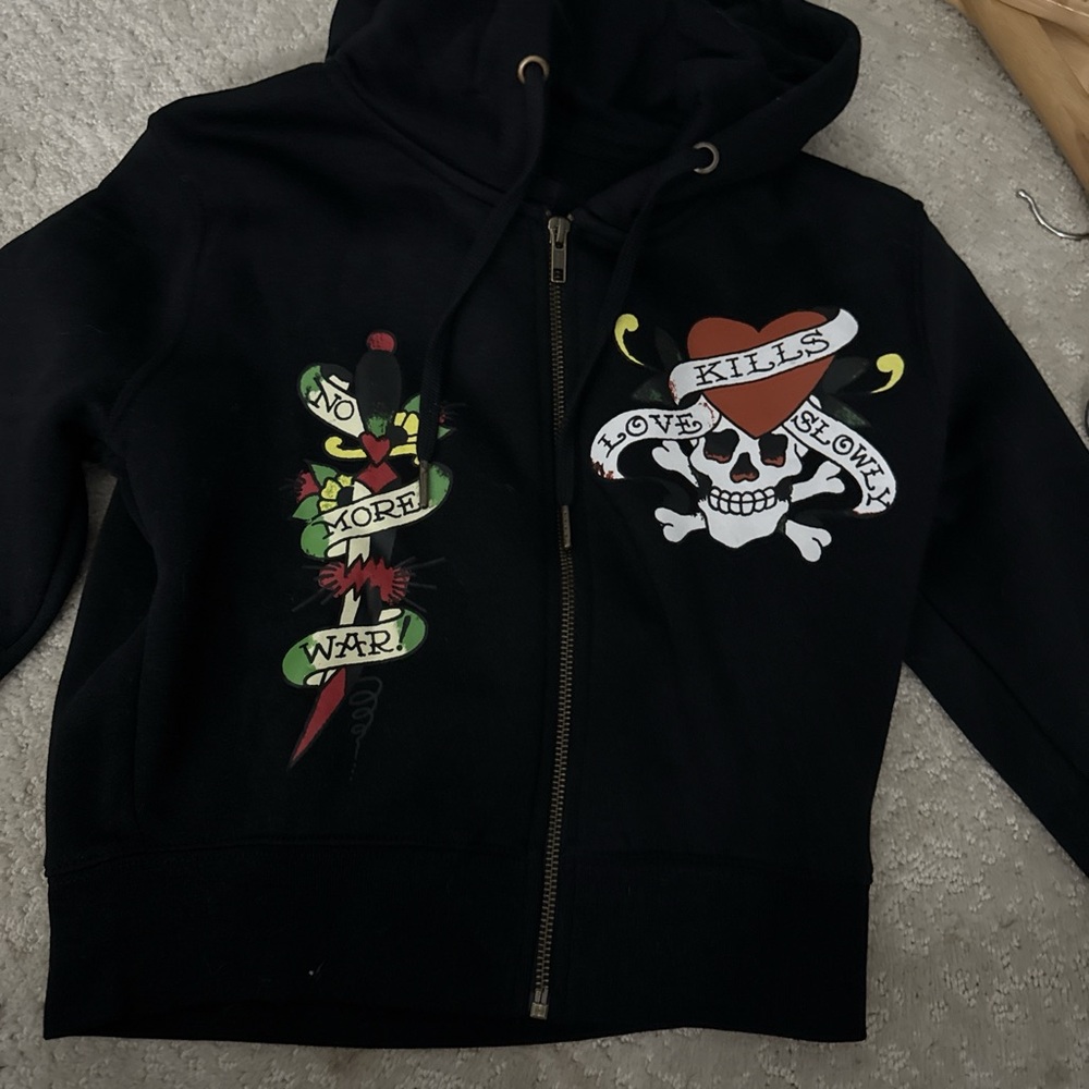 Black Jacket with Gold Accents